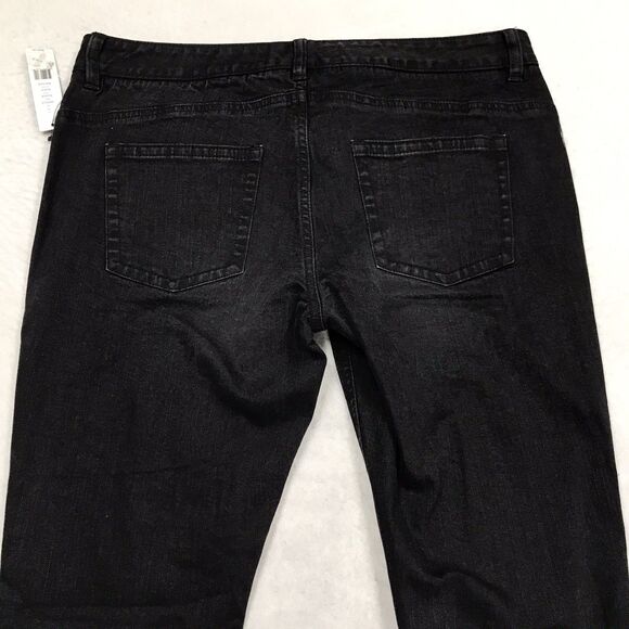 NWT THEORY Russia Black Jeans Women 12 (34x30) Skinny Taper Stretch Denim Biker - Picture 4 of 16